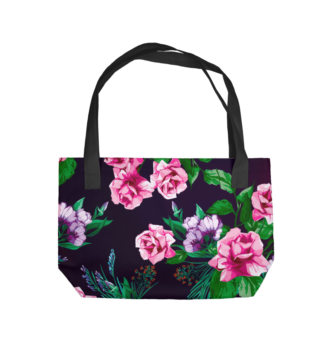 Купить Пляжная сумка Цветы, артикул CVE-641244-supmp