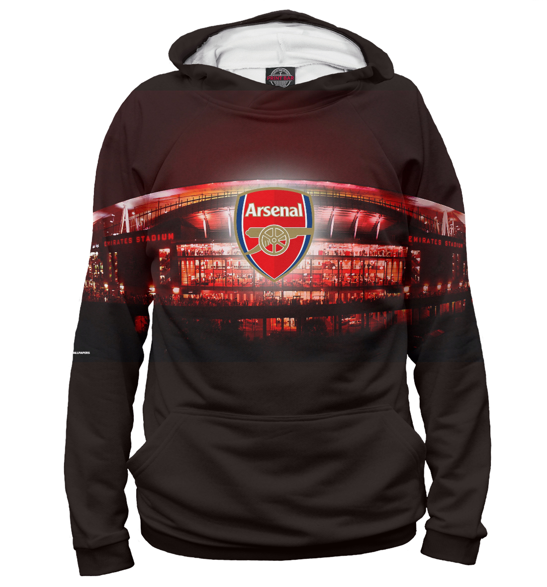 Женский Худи FC Arsenal London, артикул APD-255623-hud-1mp