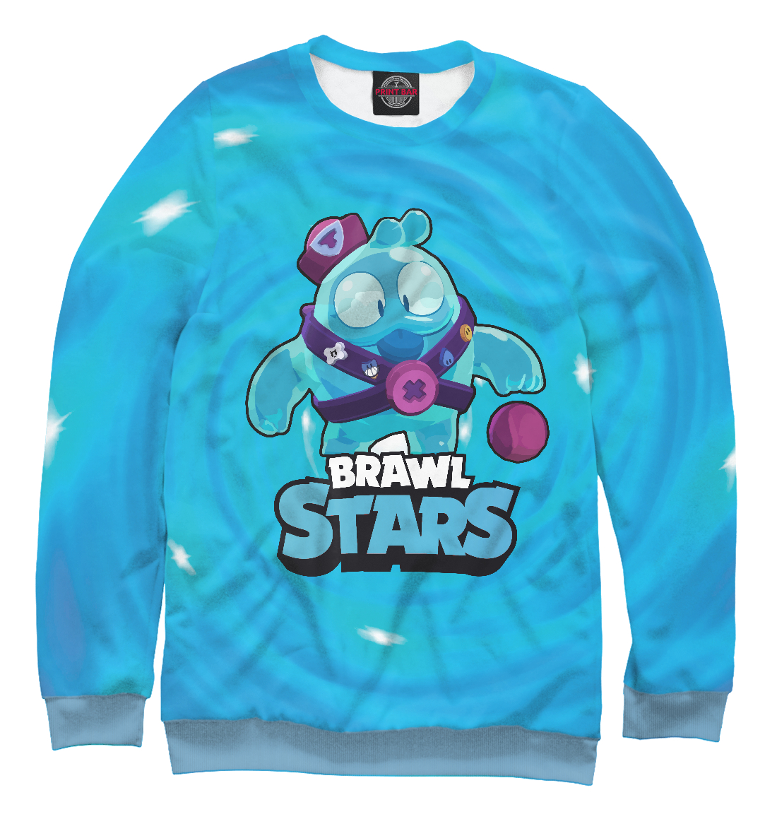 Детский Свитшот с принтом Сквик Squeak Brawl Stars для девочек, артикул CLH-394793-swi-1mp
