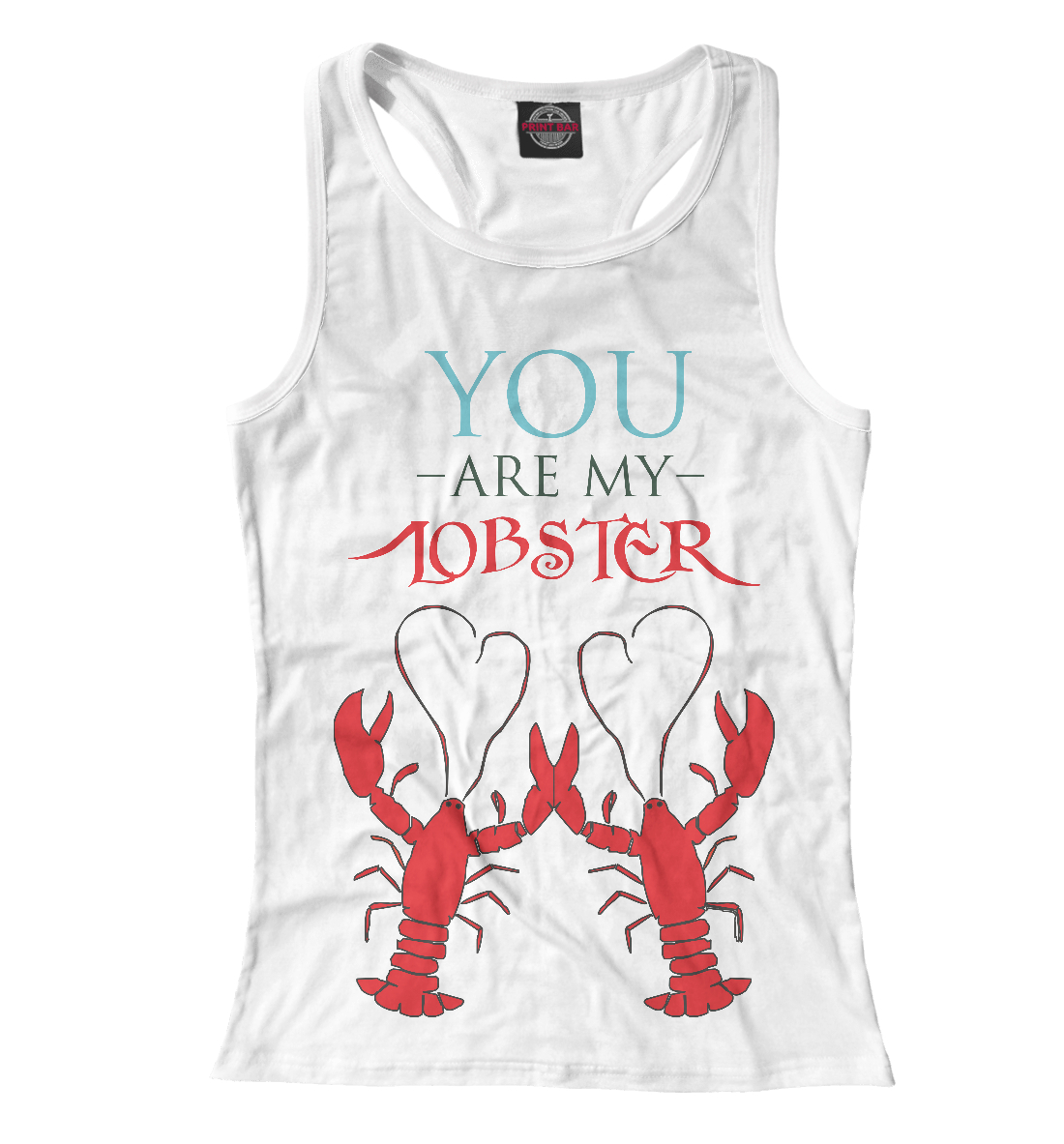 Женская Борцовка с принтом You are my lobster, артикул 14F-969615-mayb-1mp