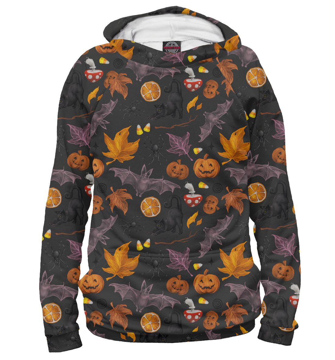 Детский Худи с принтом Halloween - Autumn Holiday для мальчиков, артикул HAL-285610-hud-2mp