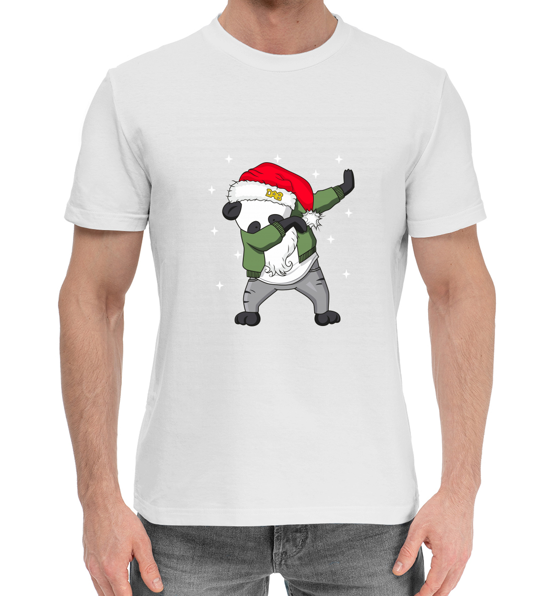 Хлопковая футболка Дед Мороз и Снегурочка NOV-532412-hfu-2