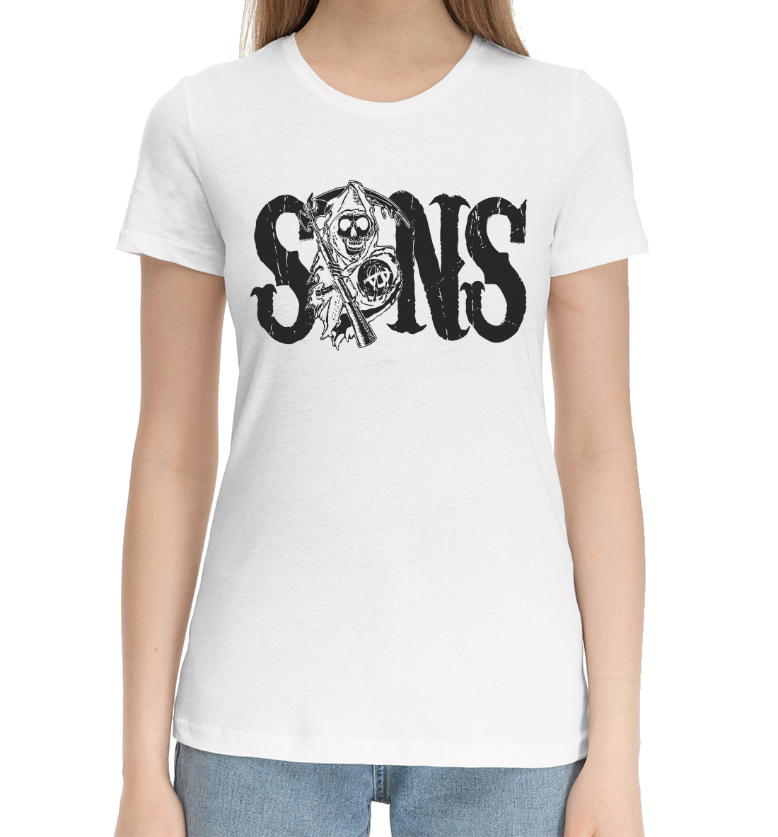 Хлопковая футболка Сыны Анархии SOA-425130-hfu-1