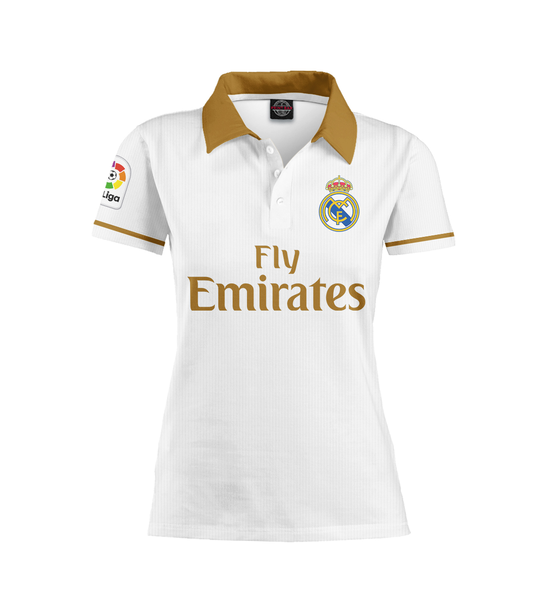 Женское Поло Азар Реал Мадрид форма домашняя 19/20, артикул REA-169721-pol-1mp