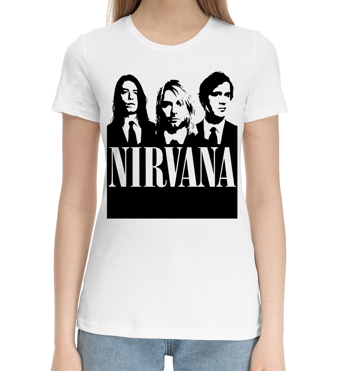 Хлопковая футболка Nirvana NIR-984733-hfu-1