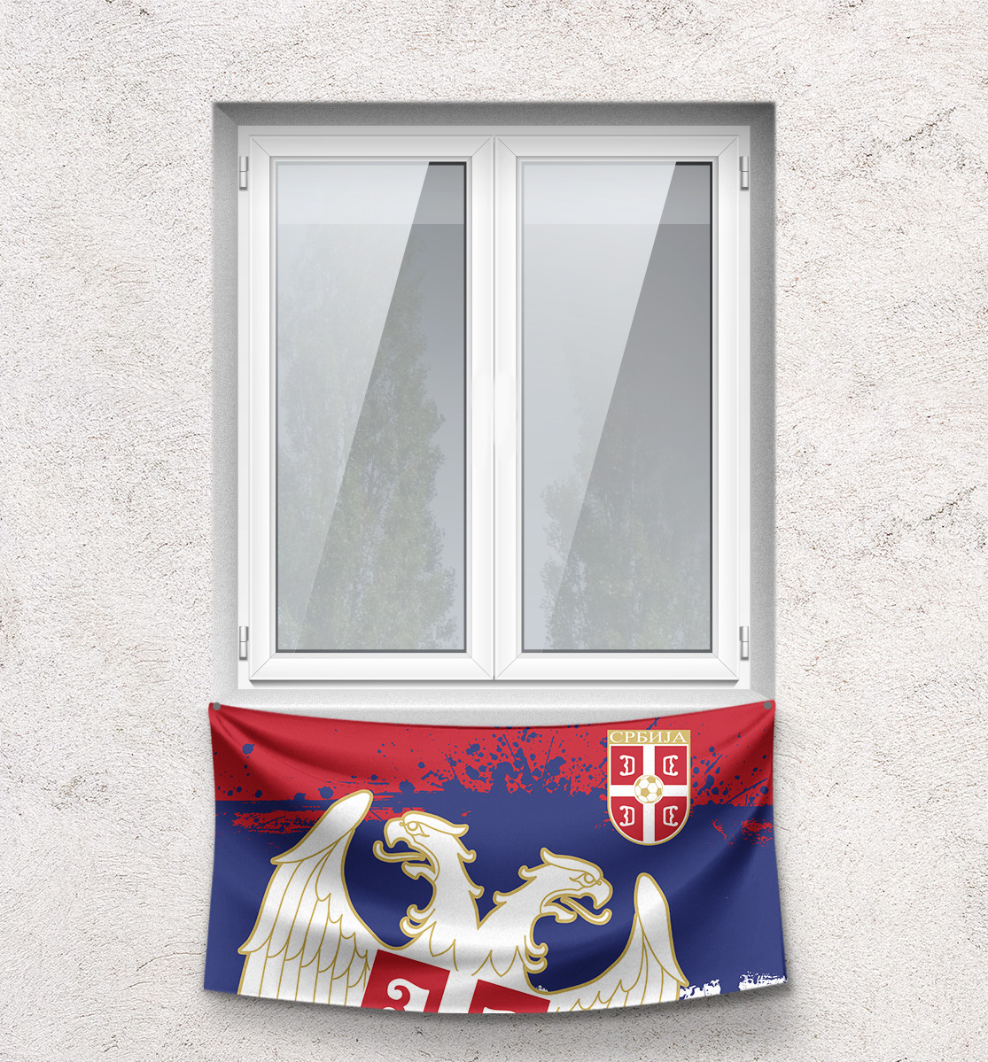 Купить Флаг Сербия, артикул FNS-108773-flgmp