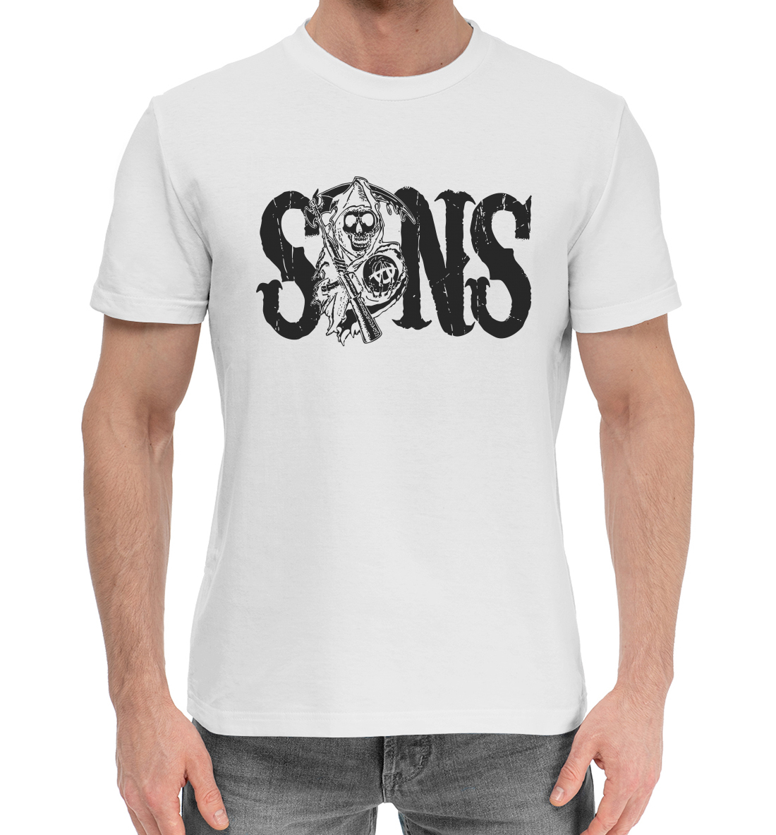 Хлопковая футболка Сыны Анархии SOA-425130-hfu-2