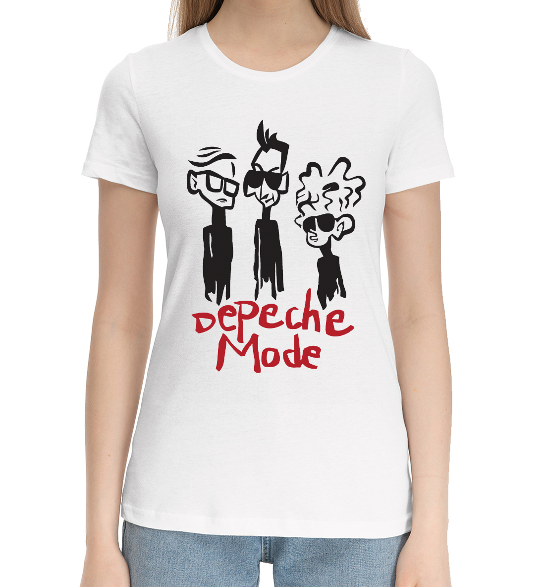 Хлопковая футболка Depeche Mode DPM-397983-hfu-1