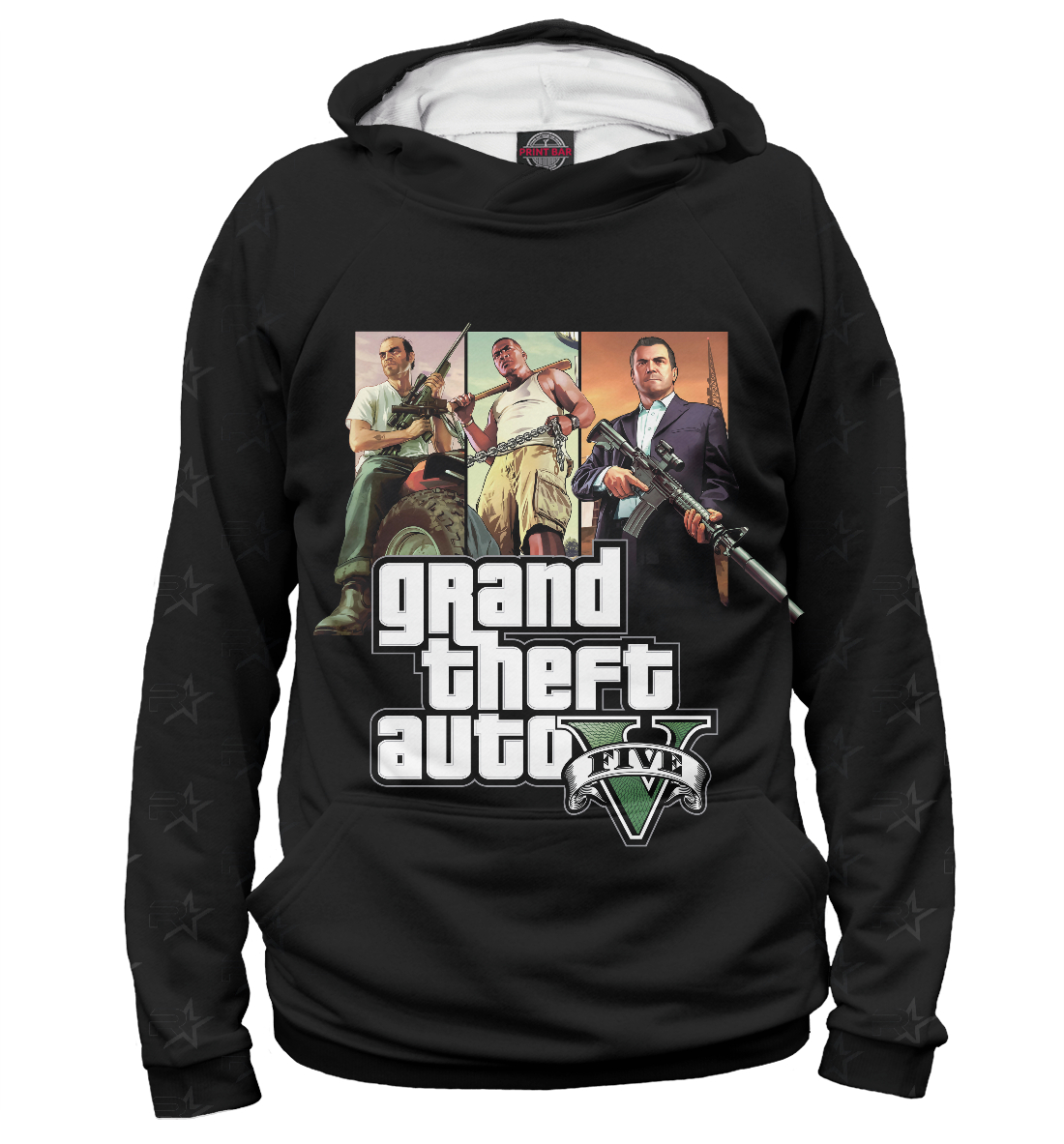 Женский Худи с принтом Grand Theft Auto | GTA, артикул GTA-516253-hud-1mp