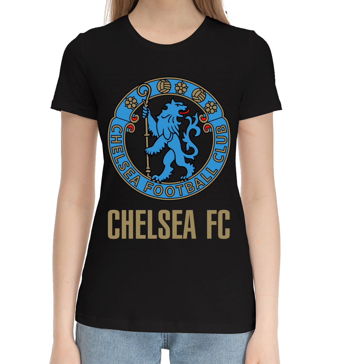 Хлопковая футболка Chelsea CHL-538500-hfu-1