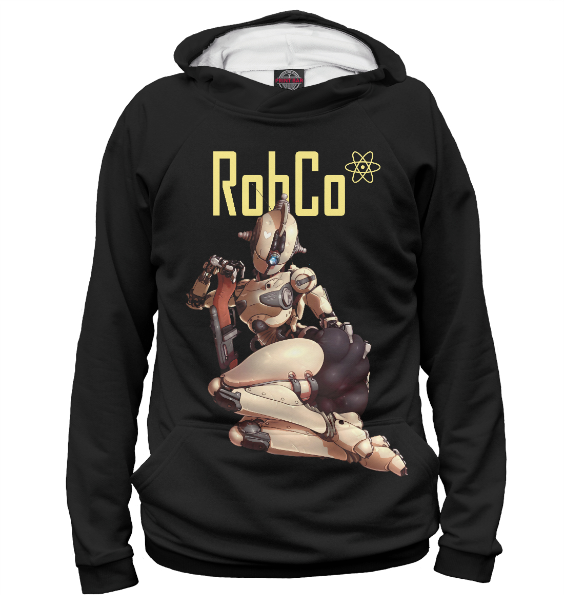 Детский Худи с принтом Fallout – RobCo для девочек, артикул FOT-539568-hud-1mp