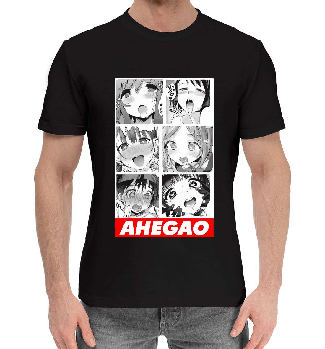 Хлопковая футболка Ahegao AHG-886087-hfu-2