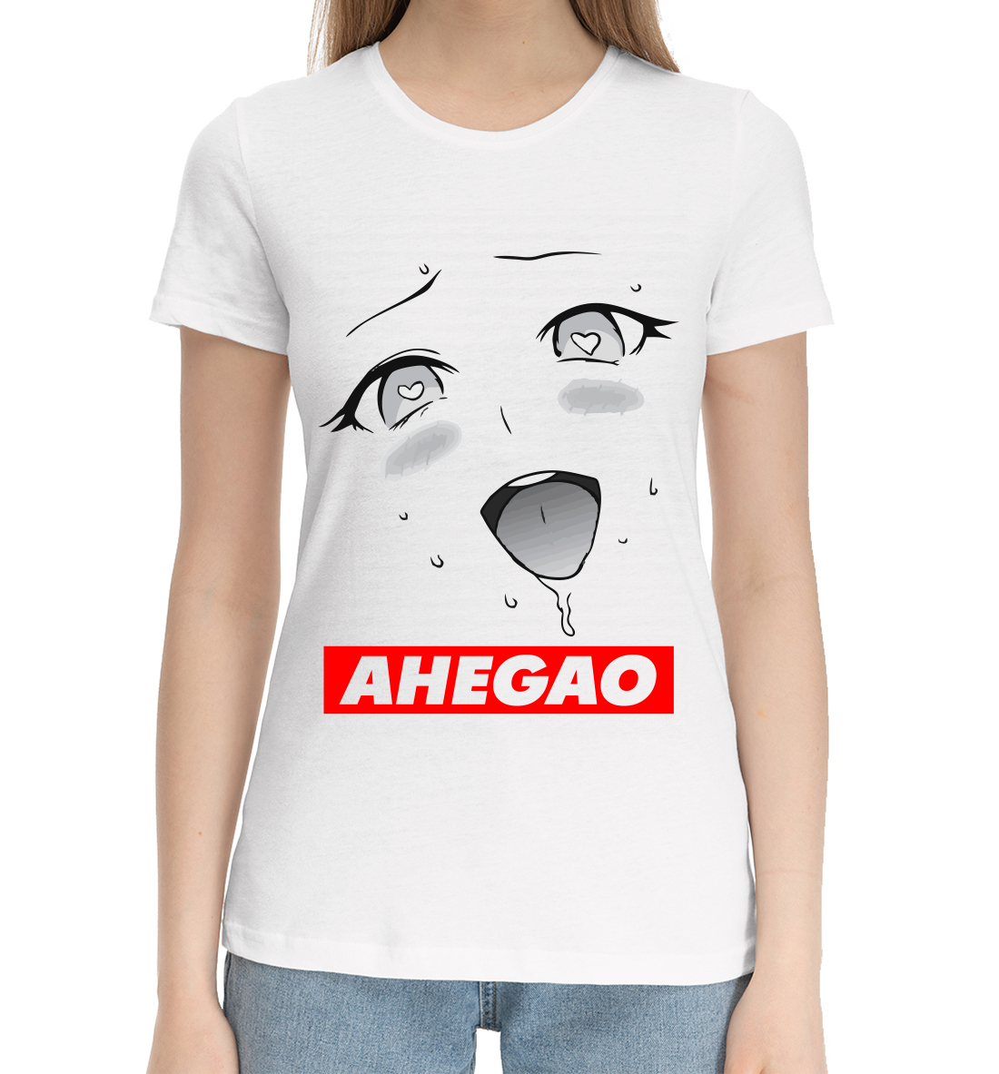 Хлопковая футболка Ahegao AHG-521816-hfu-1