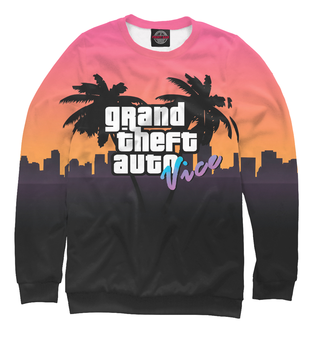 Женский Свитшот с принтом Grand Theft Auto | GTA, артикул GTA-578474-swi-1mp