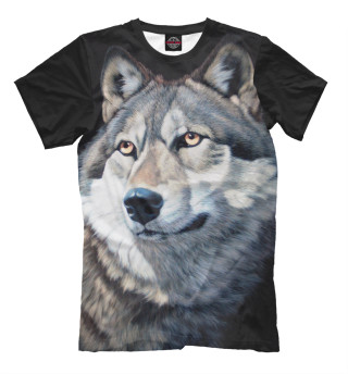 Мужская футболка Волк Вожак