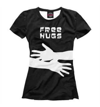 Футболка для девочек FREE HUGS