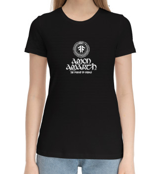 Женская Хлопковая футболка Amon Amarth