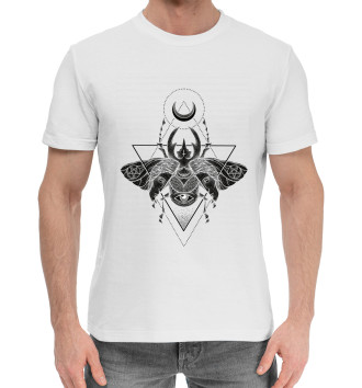 Мужская Хлопковая футболка Оккультный жук