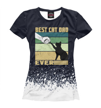 Футболка для девочек Best Cat Dad Ever