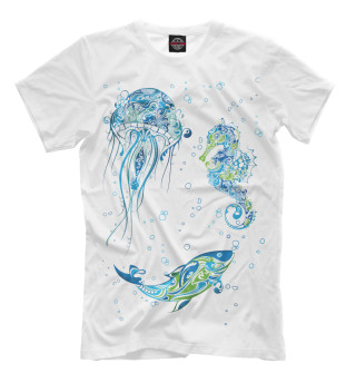 Мужская футболка Морские животные