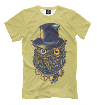 Мужская Футболка Steampunk Owl