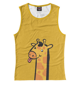 Майка для девочек Весёлый жираф
