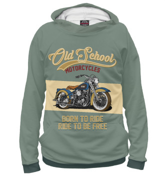 Мужское Худи Мотоциклы - Старая школа