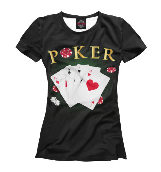 Женская Футболка Покер