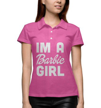 Женское Поло IM A Barbie GIRL