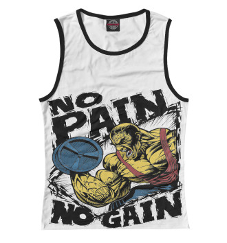 Майка для девочек No pain - No gain