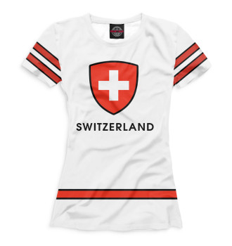 Женская Футболка Сборная Швейцарии