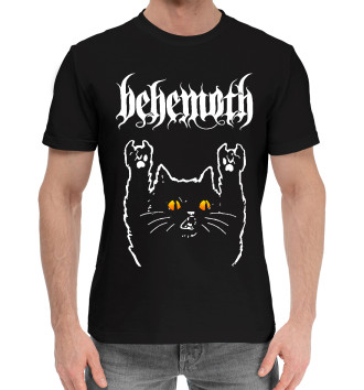 Мужская Хлопковая футболка Behemoth Rock Cat