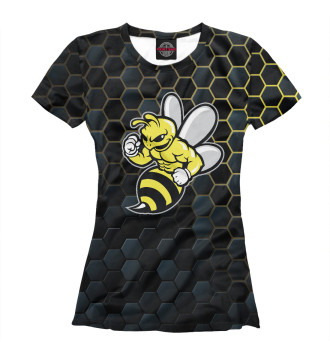 Женская Футболка Мощная пчела