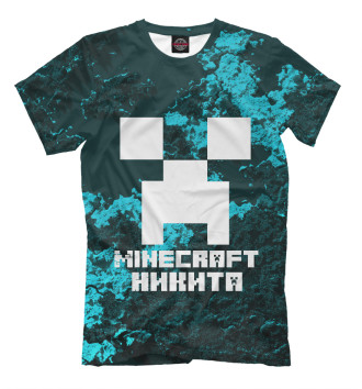 Мужская Футболка Никита-Minecraft