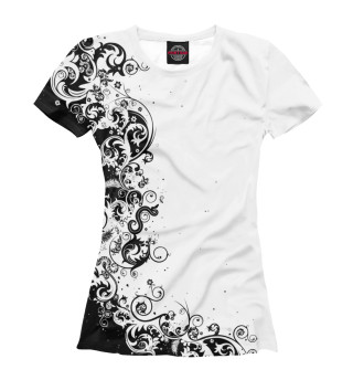 Женская футболка White patterns