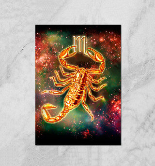 Плакат Скорпион