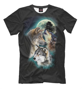 Мужская футболка Волки
