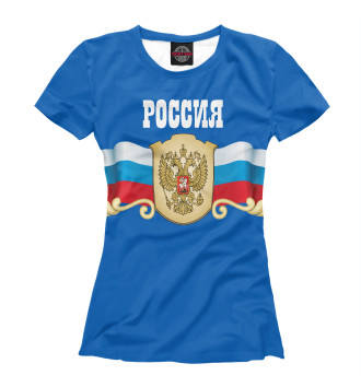 Женская Футболка Флаг России