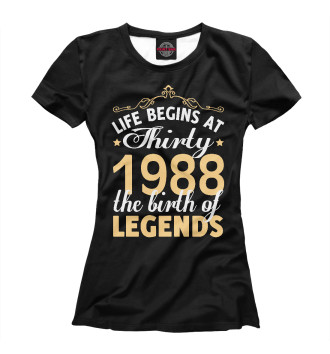 Футболка для девочек 1988 - Рождение легенды