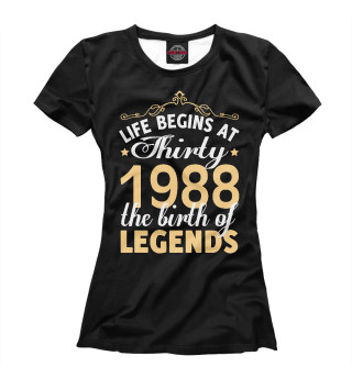 Женская футболка 1988 - Рождение легенды