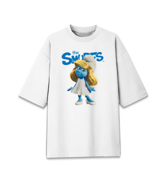 Мужская Хлопковая футболка оверсайз The Smurfs