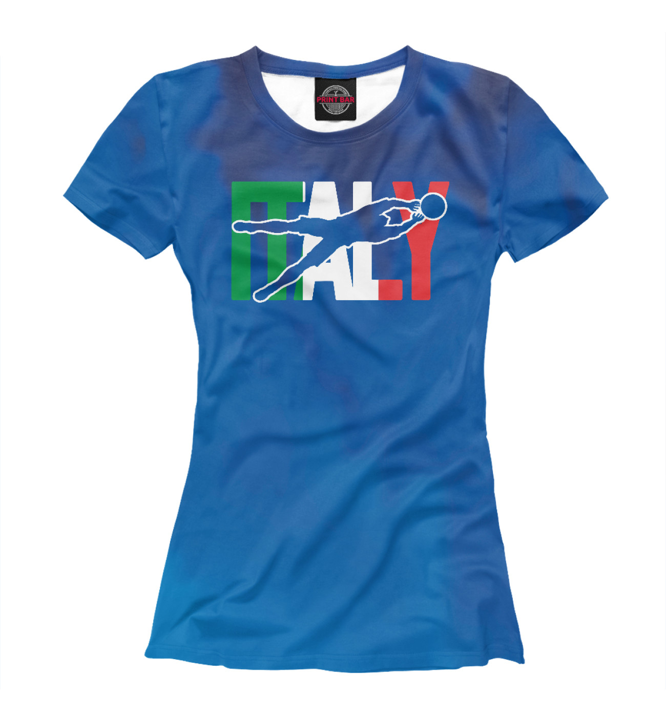 Женская Футболка Italy Soccer, артикул: FTO-958717-fut-1