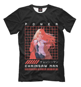 Мужская Футболка Chainsaw Man Power