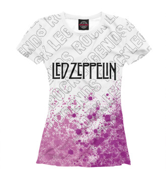Женская Футболка Led Zeppelin Rock Legends (purple)