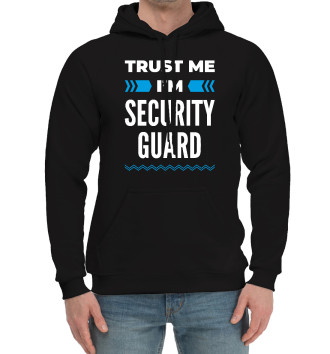 Мужской Хлопковый худи Trust me I'm Security guard