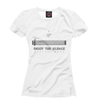 Женская футболка Enjoy the silence