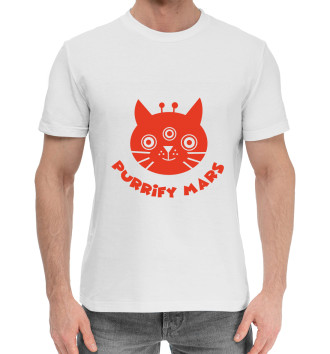 Мужская Хлопковая футболка Purrify Mars
