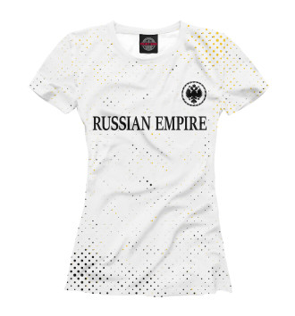 Футболка для девочек Российская Империя - Герб | Гранж