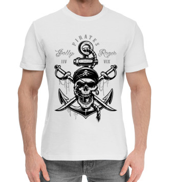 Мужская Хлопковая футболка Пираты