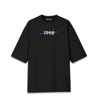 Женская Хлопковая футболка оверсайз Год рождения 1998